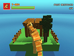 Blocky Dino Park: T-Rex Rampage