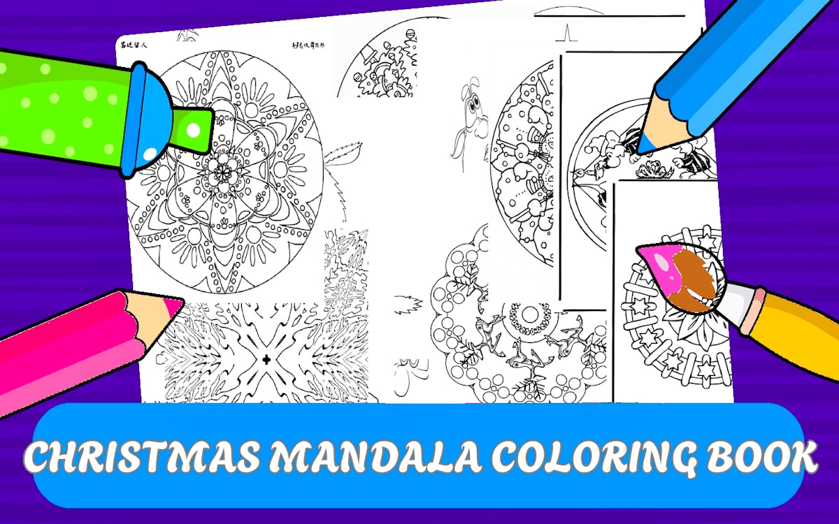 Christmas Mandala Coloring Book