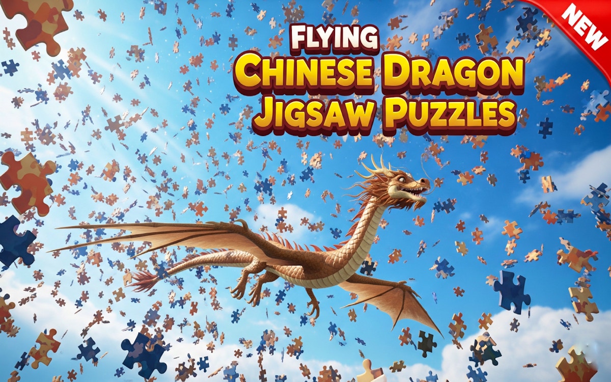 Flying Chinese Dragon Jigsaw Puzzles