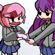 FNF: Natsuki & Yuri Sings Tug-o-War