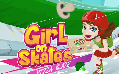 Girl On Skates Pizza Blaze