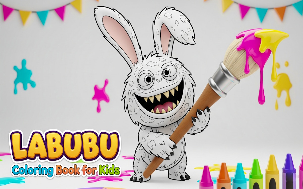 Labubu Coloring Book for Kids
