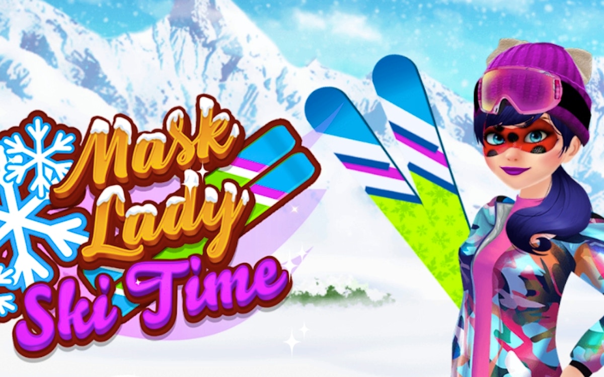 Mask Lady Ski Time