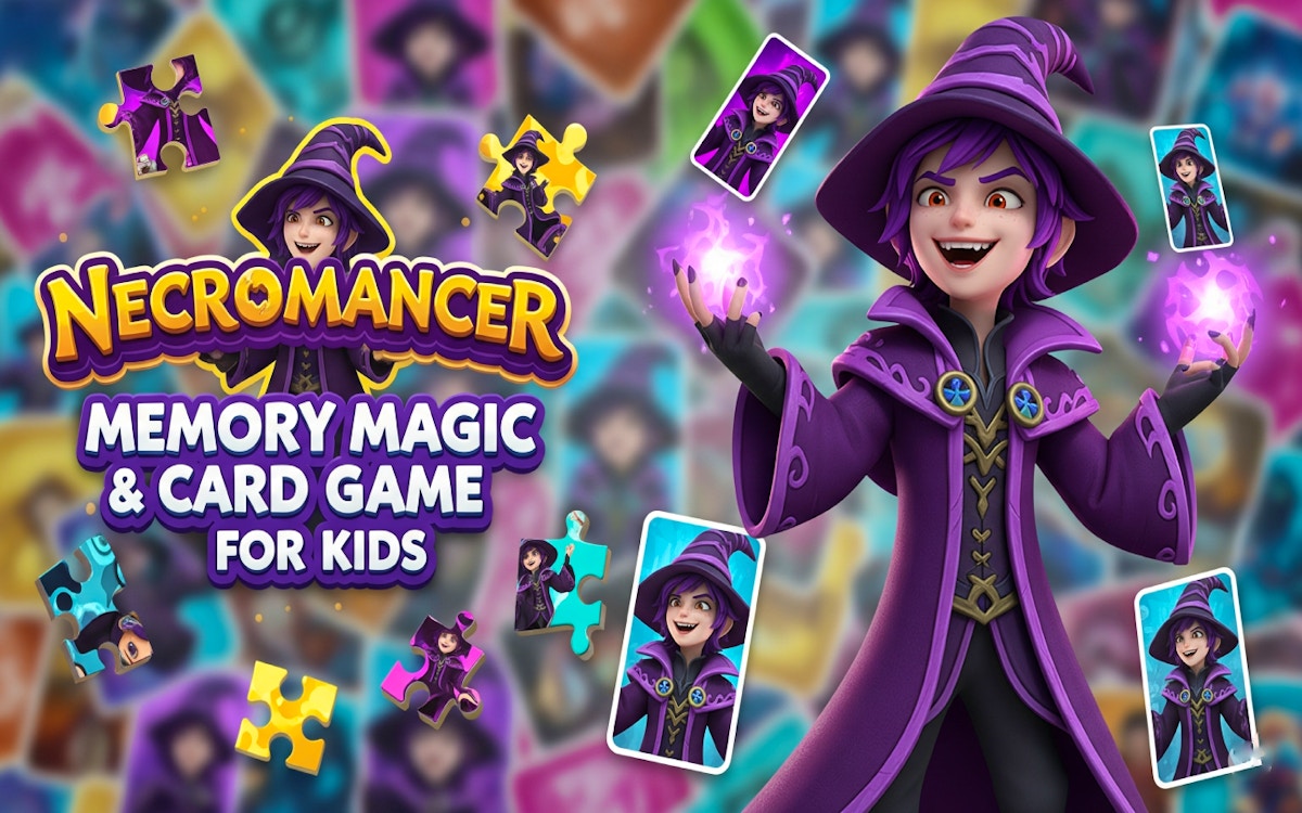 Necromancer Memory Magic & Card Game for Kids