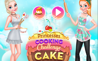 Princesses Cooking Challenge: Cake
