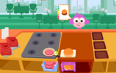 Purple Pink Burger Shop