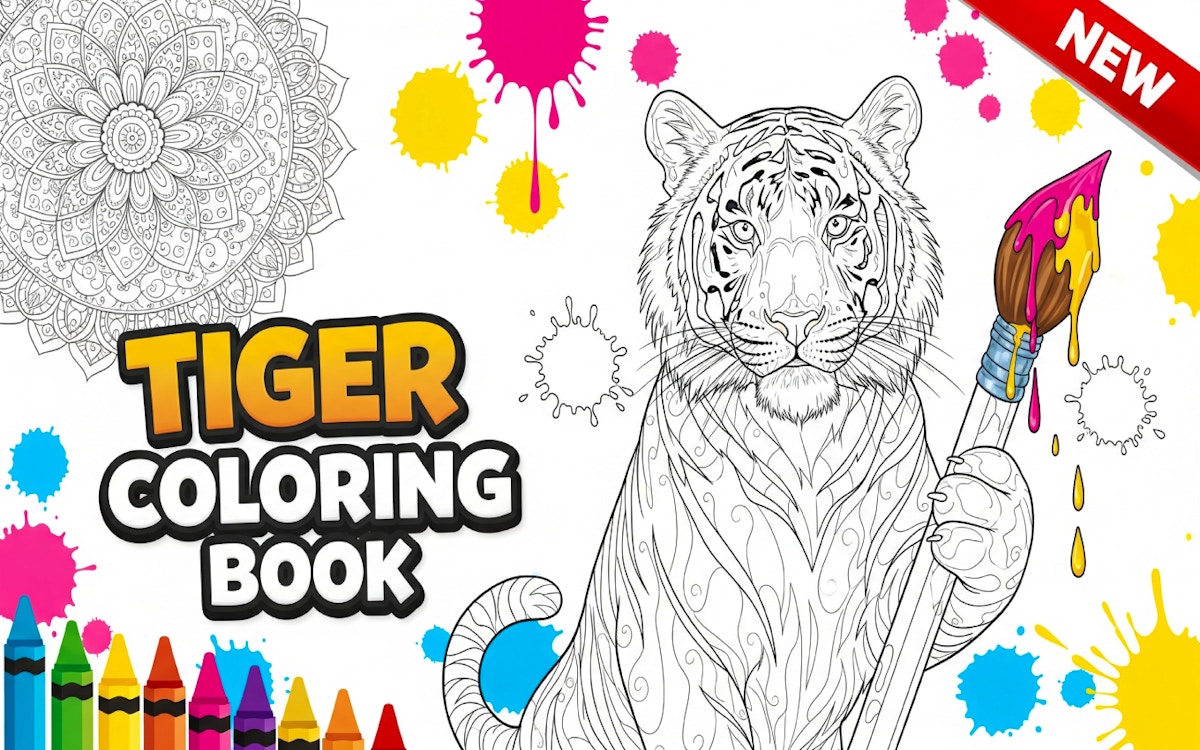 Tiger Coloring Book